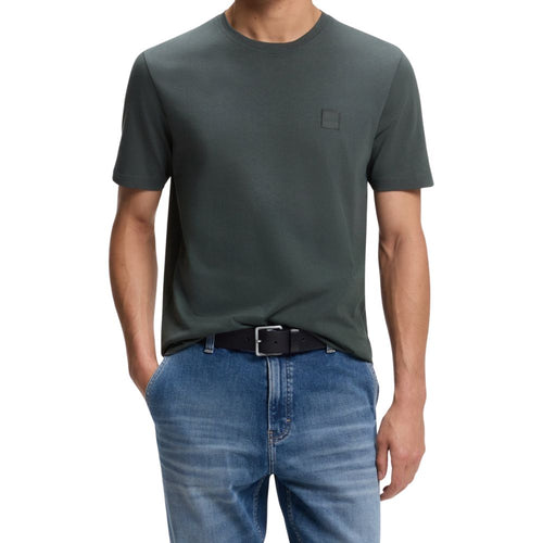 BOSS Tales Dark Green Cotton T-Shirt