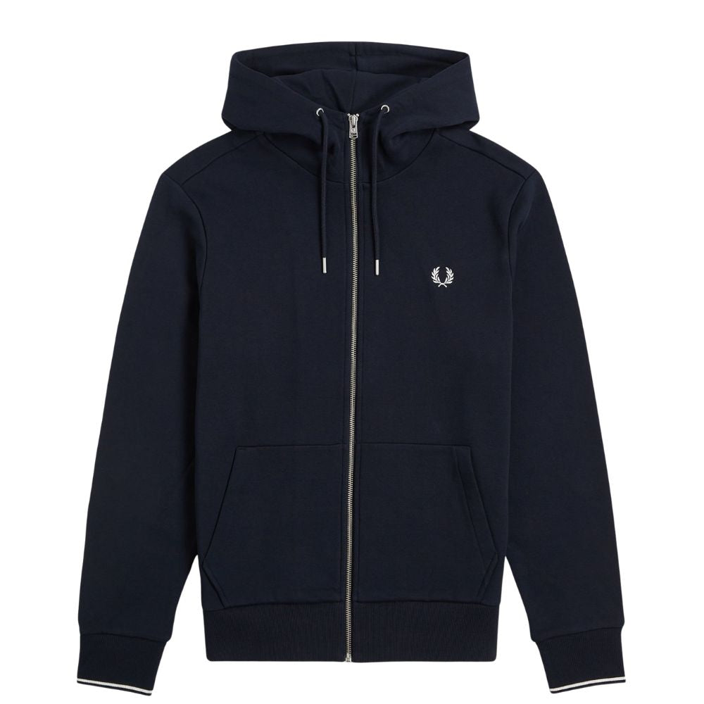 Fred Perry Navy Full Zip Hoodie