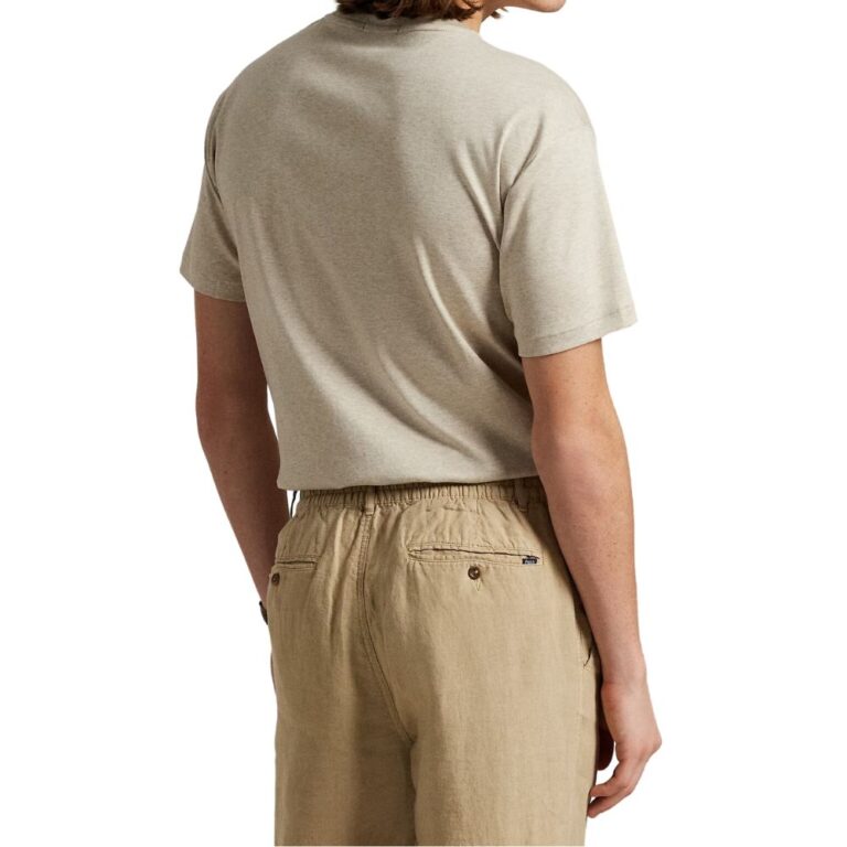POLO RALPH LAUREN Beige Custom Slim Fit Soft Cotton T-Shirt