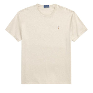 POLO RALPH LAUREN Beige Custom Slim Fit Soft Cotton T-Shirt