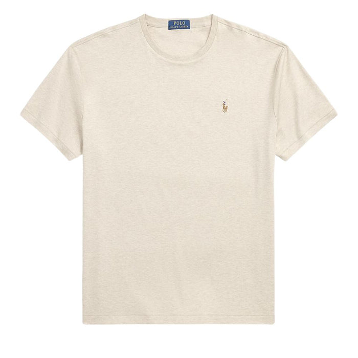 POLO RALPH LAUREN Beige Custom Slim Fit Soft Cotton T-Shirt