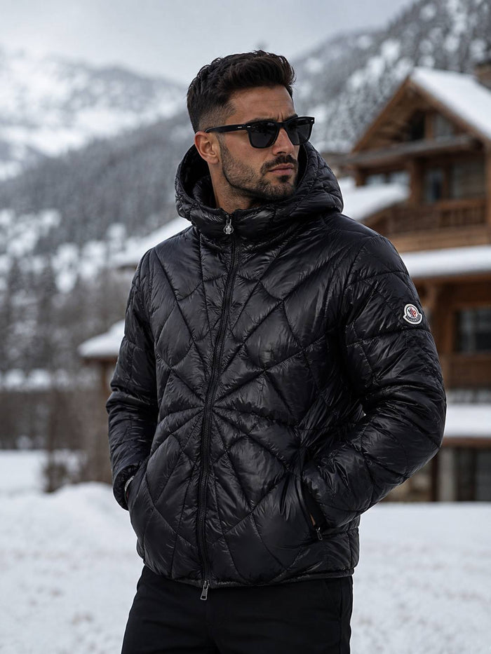 MONCLER Violier Spider Man Short Down Jacket