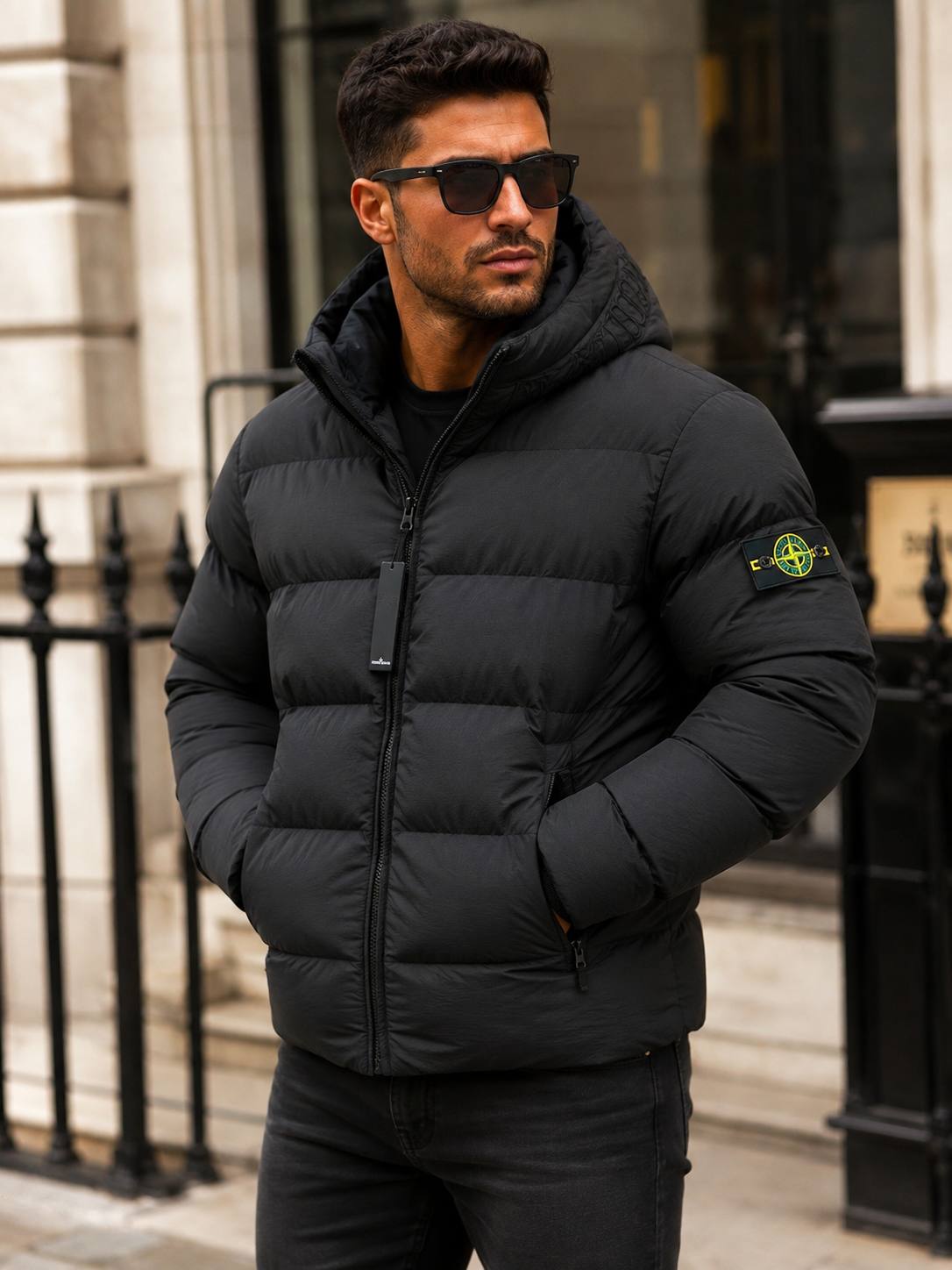 STONE ISLAND BLACK JACKET